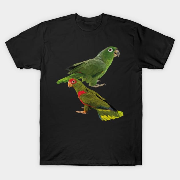 Parrots T-Shirt by obscurite